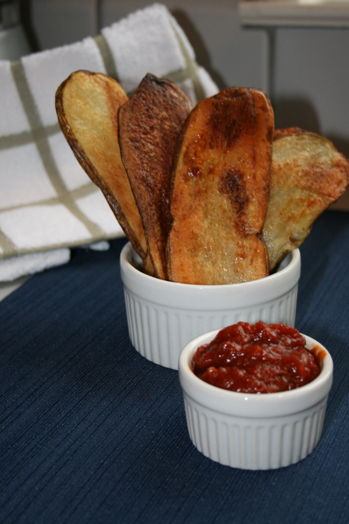 Oven Baked Potato Planks with Homemade Ketchup Oven Baked … Flickr