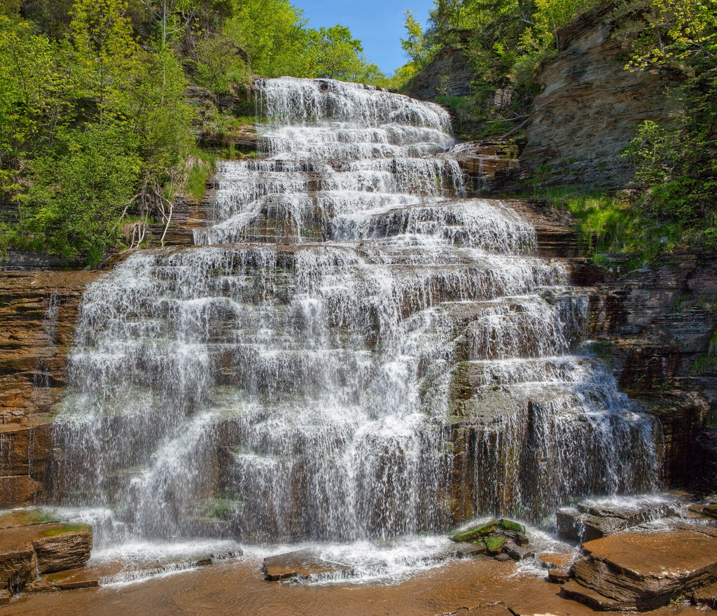 Hector Falls a cascading waterfall Finger Lakes Area, … Flickr