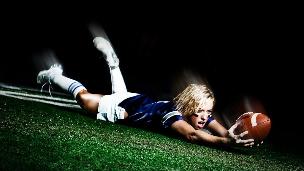 Girls with Footballs! Flickr