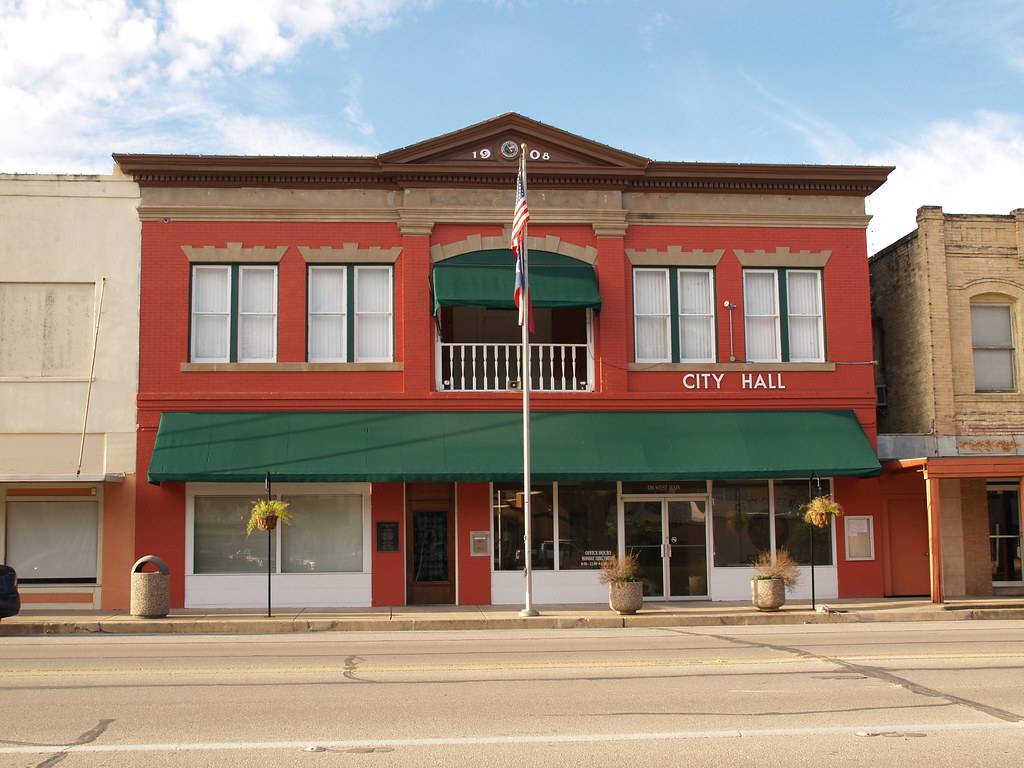Edna Texas Old small town City Hall 2010 Buildings Roads S… Flickr
