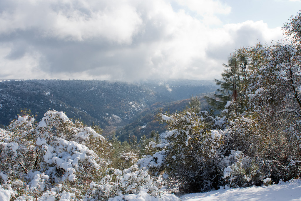 Snow In Auburn, CA20 American River Canyon Overlook. Flickr