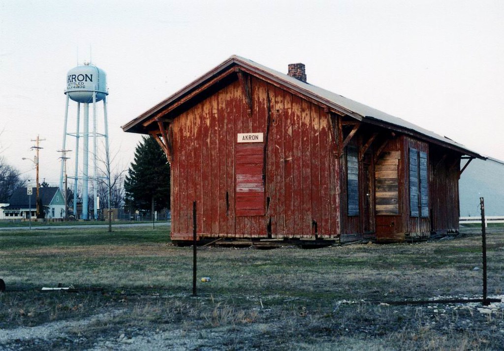 AKRON DEPOT Erie station Akron IN. Todd Dillon Flickr