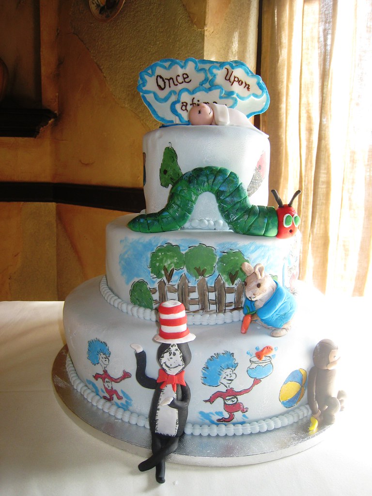 Once Upon a Time Storybook Baby Shower Cake This cake wa… Flickr