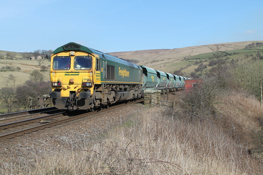 66603 Approaching Chinley East Jct at Wash with the 6M03 1… Flickr
