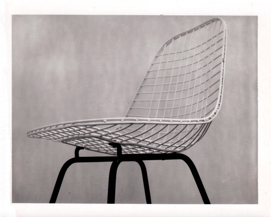 eames wire chair Eames wire chair, w/o bra. Polaroid Type … Flickr
