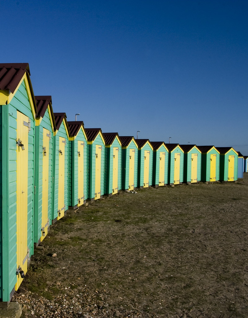 Littlehampton Beach Huts crop Steve Jay Flickr