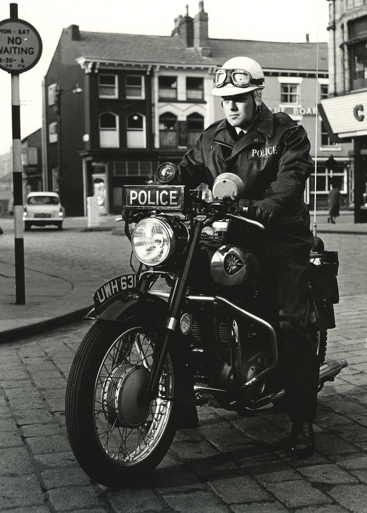 Bolton Biker An officer of Bolton Borough Police sits astr… Flickr