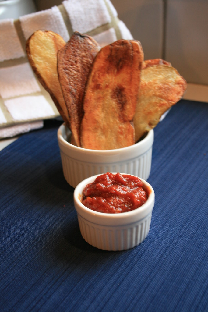 Oven Baked Potato Planks with Homemade Ketchup Oven Baked … Flickr