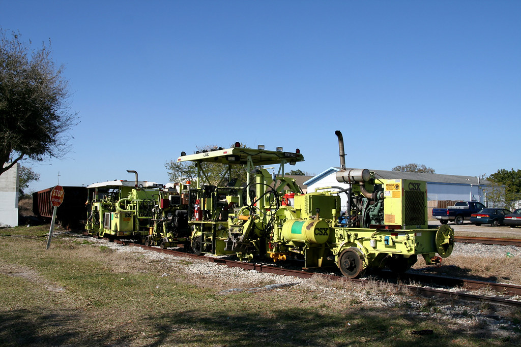 CSX track maintenance equipment at Ninth Avenue in 2010 Flickr