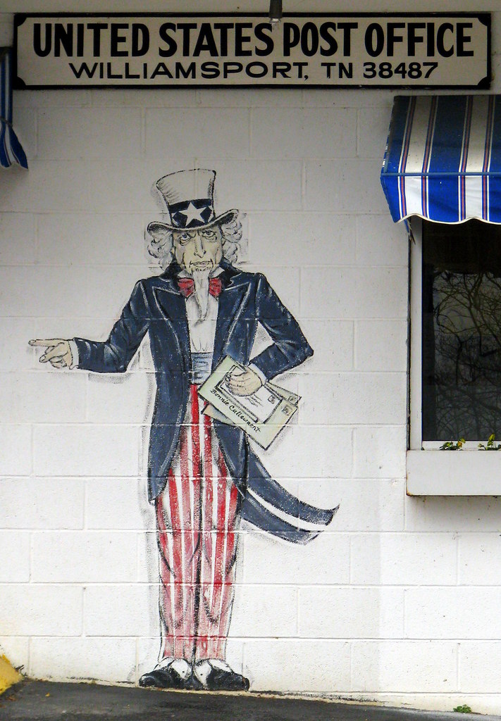 Williamsport, TN Post Office Artwork 2 Uncle Sam Williams… Flickr