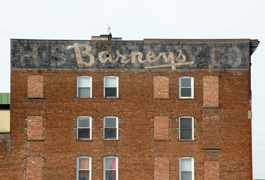 H.S. Barney's ghost sign, Schenectady NY This building in … Flickr