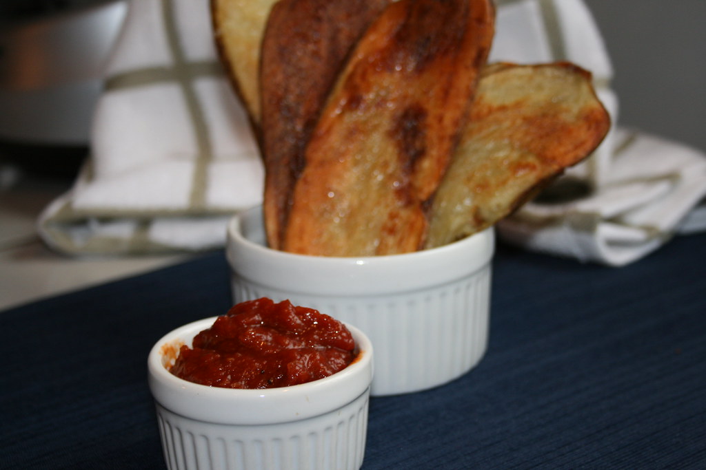 Oven Baked Potato Planks with Homemade Ketchup Oven Baked … Flickr