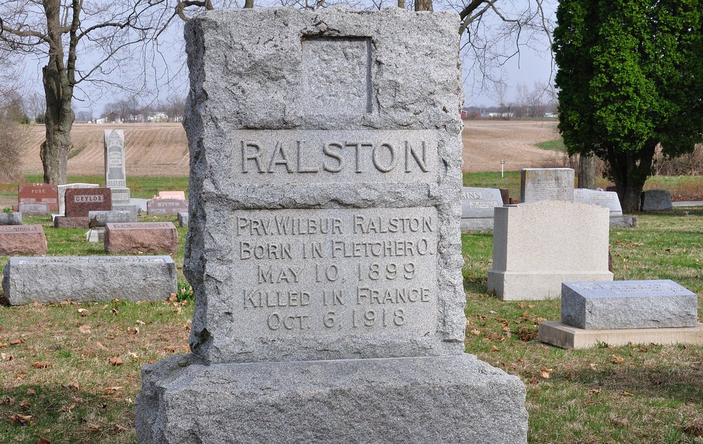Pvt Wilbur Ralston KIA WWI Fletcher Cemetery Fletcher Ohio… Flickr