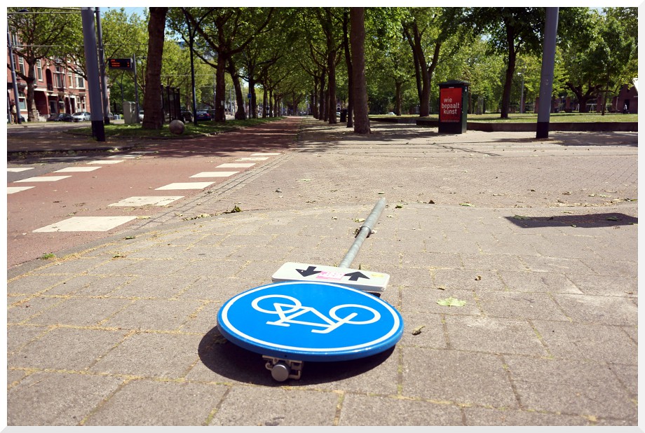 fietspad / bicycle path Mathenesserlaan Rotterdam Flickr