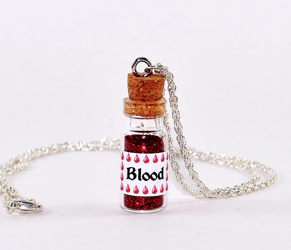 Blood Vial Pendant Necklace This blood vial pendant neck… Flickr