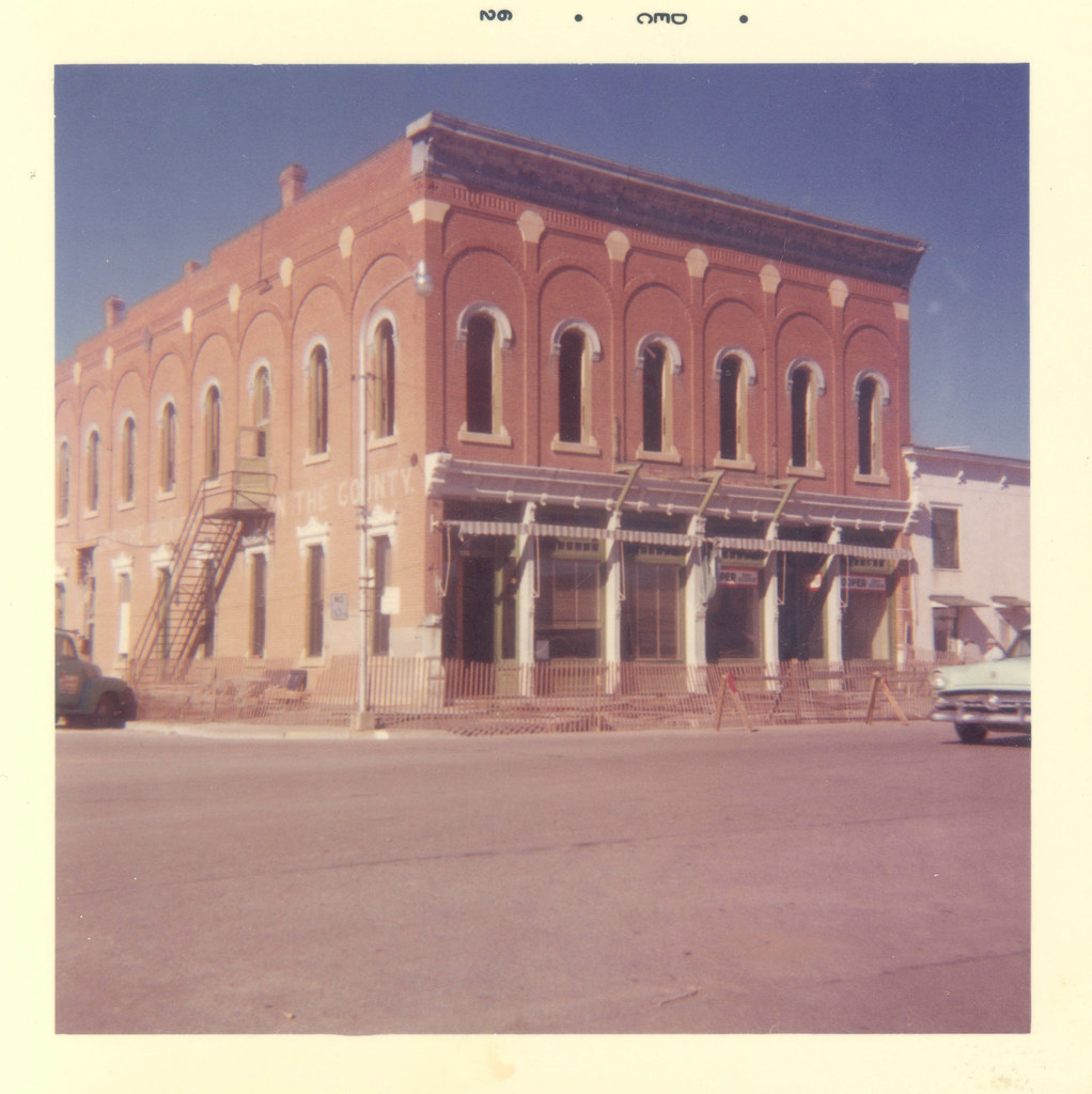 demolition of Old First National Bank Building, Hoxie, KS Flickr