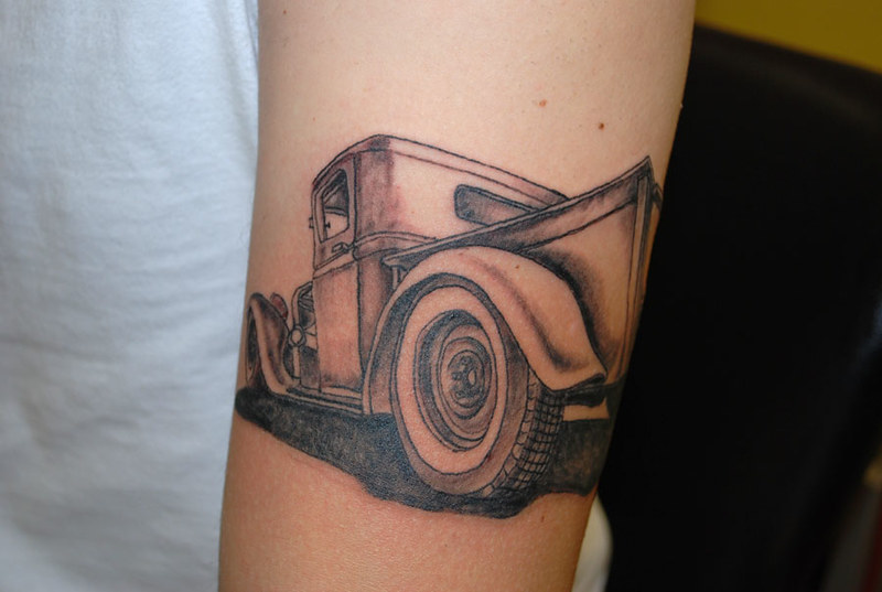 Truck Tattoo | Truck. Black And Gray Tattoo. Btw: I Am A Sma… | Flickr 537_x_800_jpg
