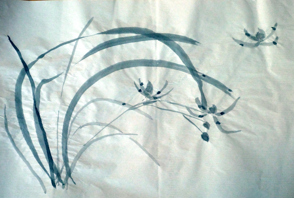 SumiE.Orquídeas He asistido a un curso de SumiE.Es una p… Flickr