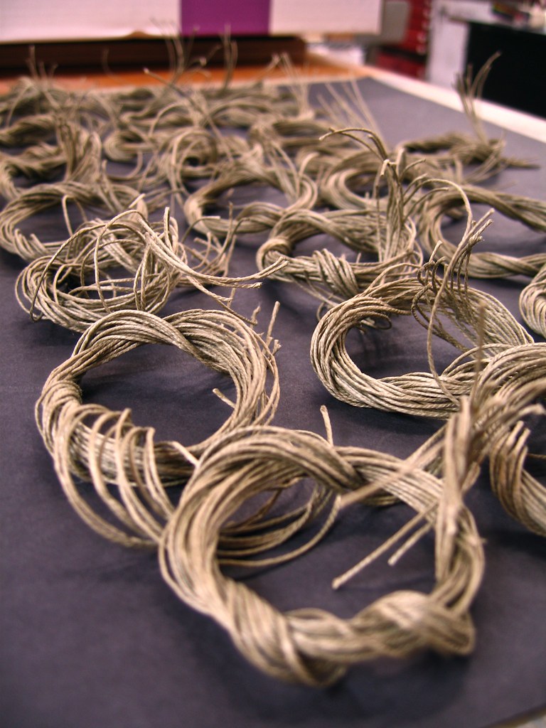 Olive Linen Thread for Bookbinding Lars K Flickr
