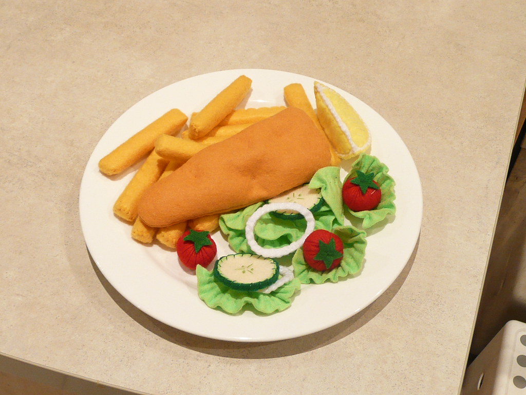 Pretend Play Kitchen Fish and Chips, in Felt A design fr… Flickr