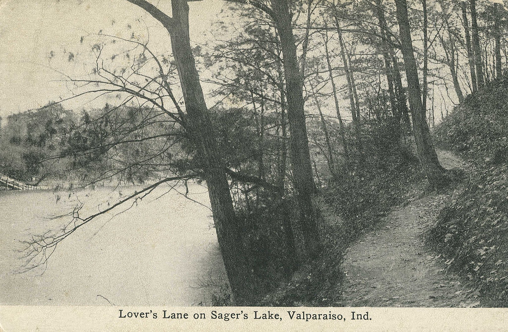 Lover's Lane on Sager's Lake, circa 1910 Valparaiso, Ind… Flickr