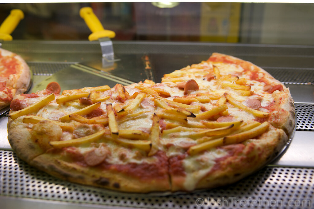 French Fries & Sausage Pizza Amalfi, Italy Josh Trefethen Flickr