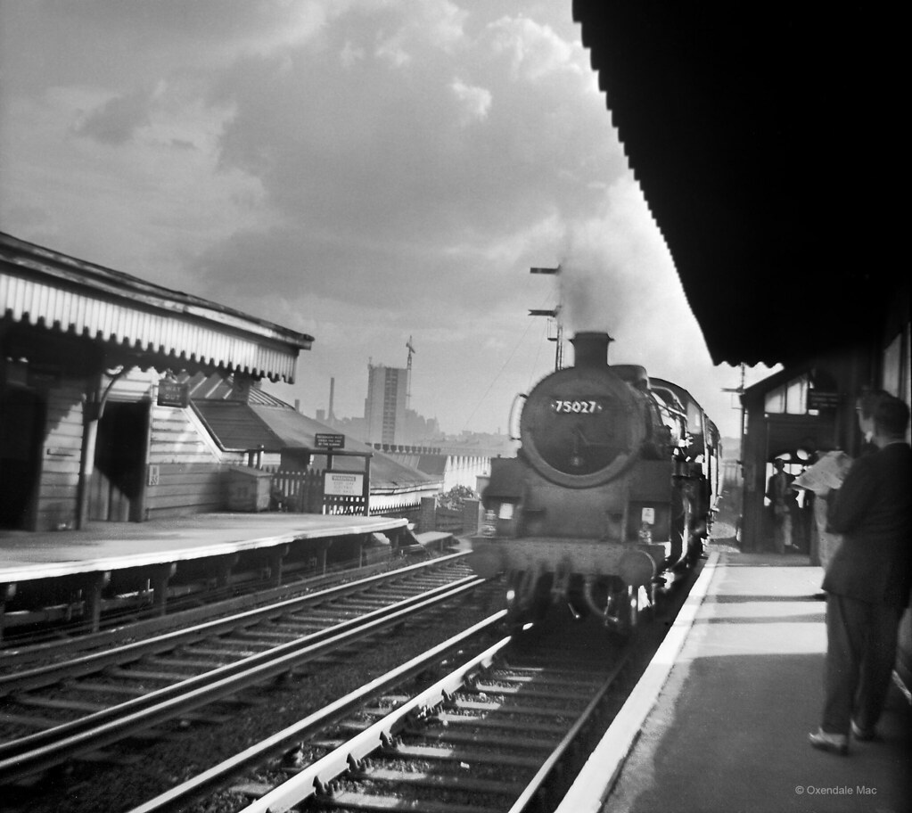 Steam commuter train at Sandhills Station, Liverpool Flickr