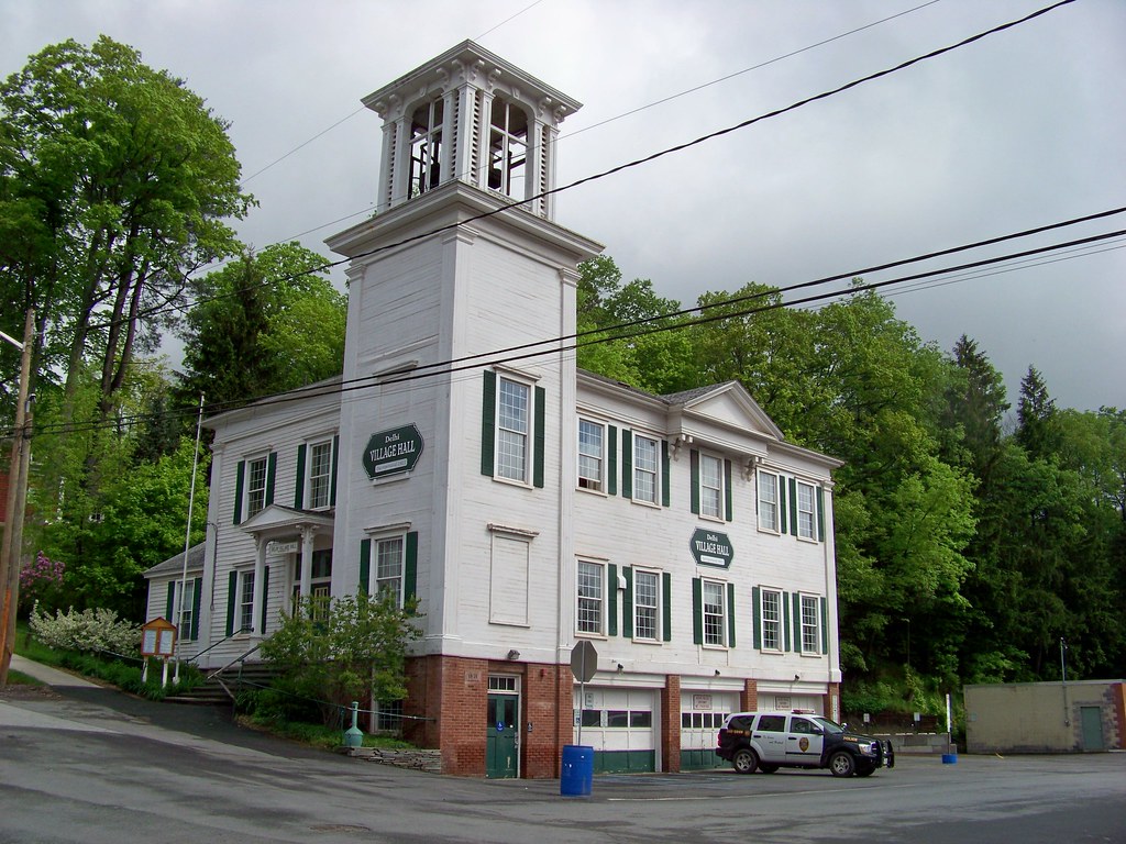 Delhi Village Hall. The village hall for Delhi, NY. Richard Flickr