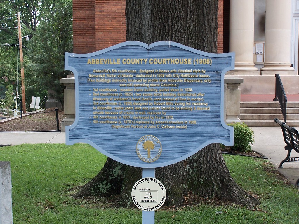 Abbeville County Courthouse Historical Sign Abbeville Squa… Flickr