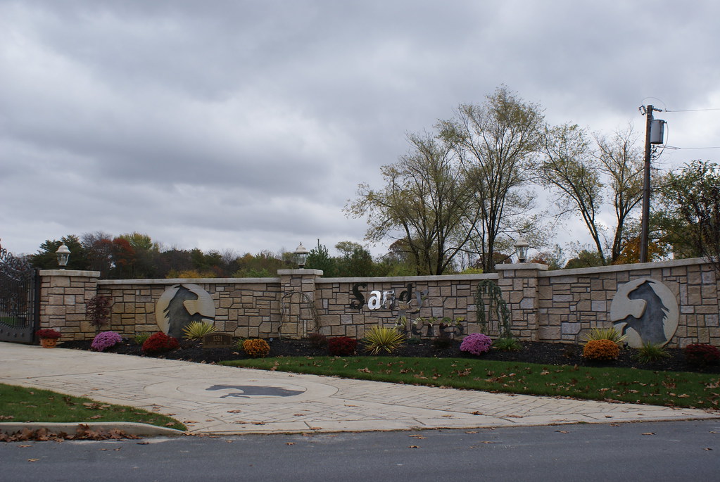 Sandy Acres Sign Pine Erial John Theibault Flickr