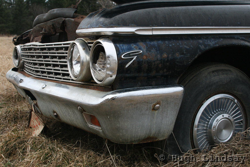 Galaxie. Abandoned Car, Venosta, Quebec. Unedited. Hugh Lindsay