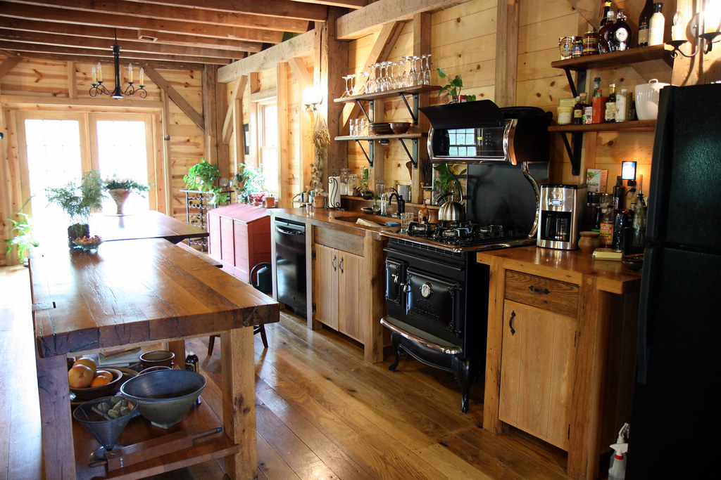 kitchen kitchen downstairs. The French doors lead… Flickr