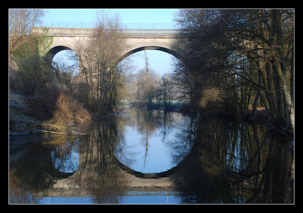 On Black Le pont de la rivière Oise...! by Bruce "El Diabolo" [Large]