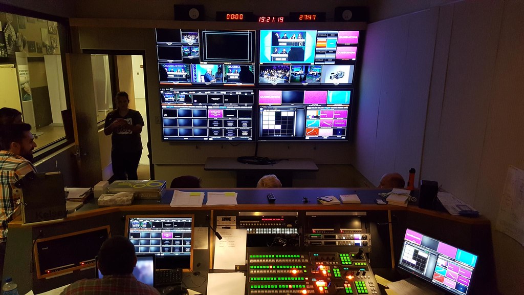 Behind the scenes in recording a TV show The WKAR control … Flickr