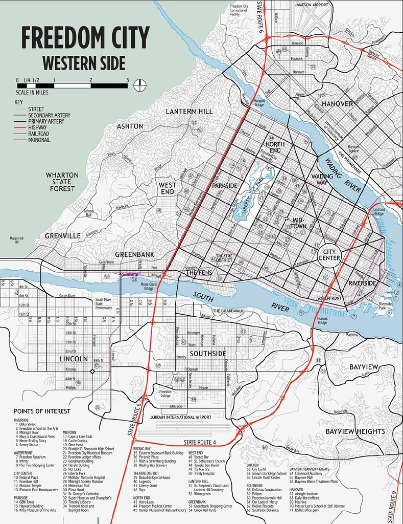 Freedom City lado oeste Setor Oeste de Freedom City ci… Flickr