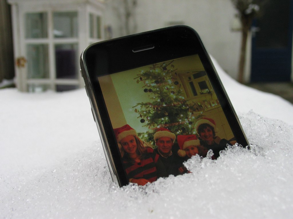 iPhone in Snow (Leopard) Nope. No Just an iPhon… Flickr