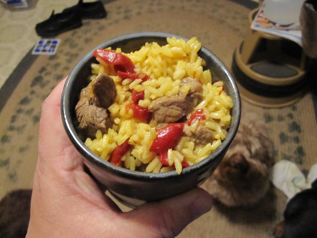 Beef & Saffron Rice I cooked some beef in garlic, olive oi… Flickr