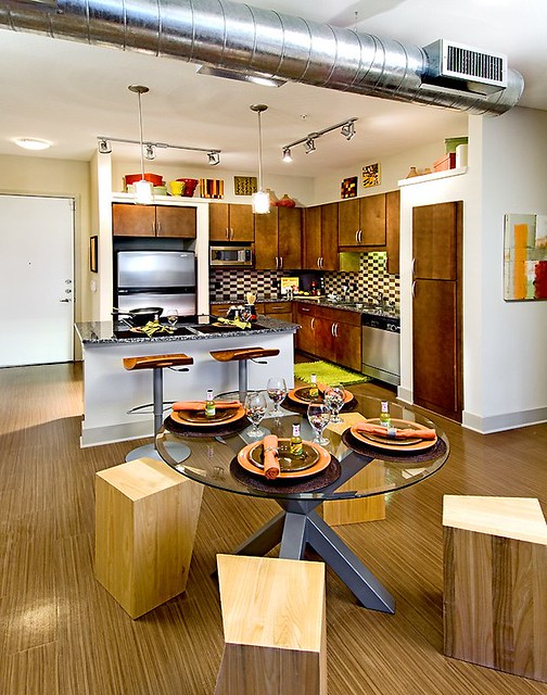 Two Bedroom Model Dining/Kitchen Alta Design District … Flickr