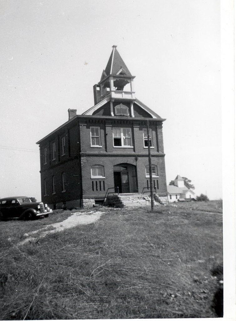 Juniata Township hall and church I have a box of photos fr… Flickr