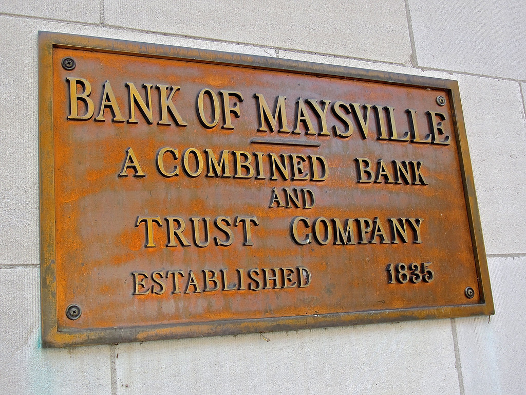 Bank of Maysville, Maysville, KY Plaque on the side of the… Flickr