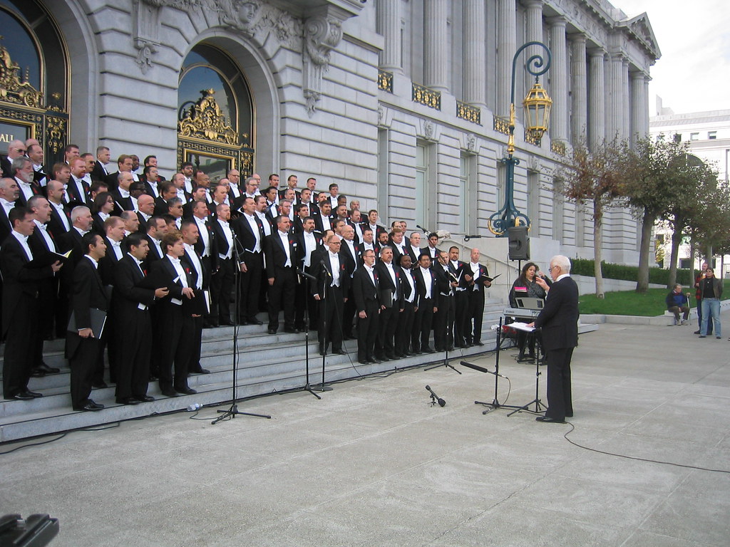 SF Gay Chorus at City Hall (5) Mr Flikker Flickr