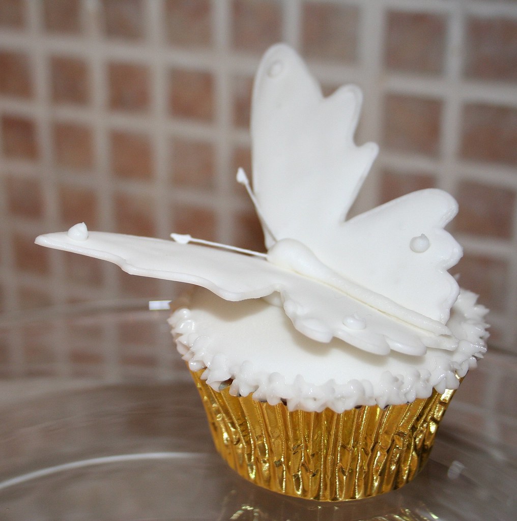 Butterfly wedding cupcake victoria watkin