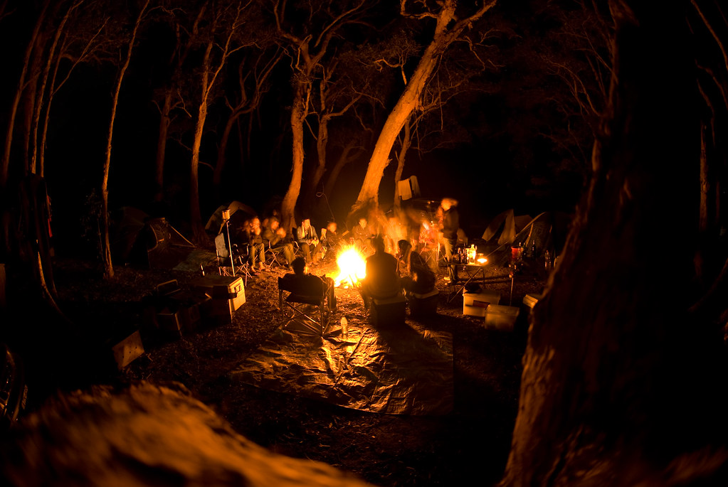 campfire in the woods Different Australia Flickr