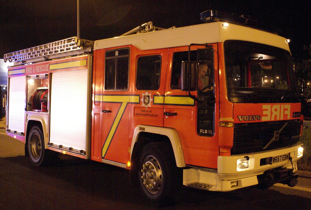 Bucks Fire & Rescue Volvo FL6 18 Saxon Broughton appliance… Dave