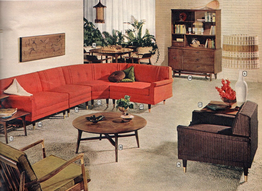 Montgomery Ward "Suburbia" furniture 1960 Ethan Flickr