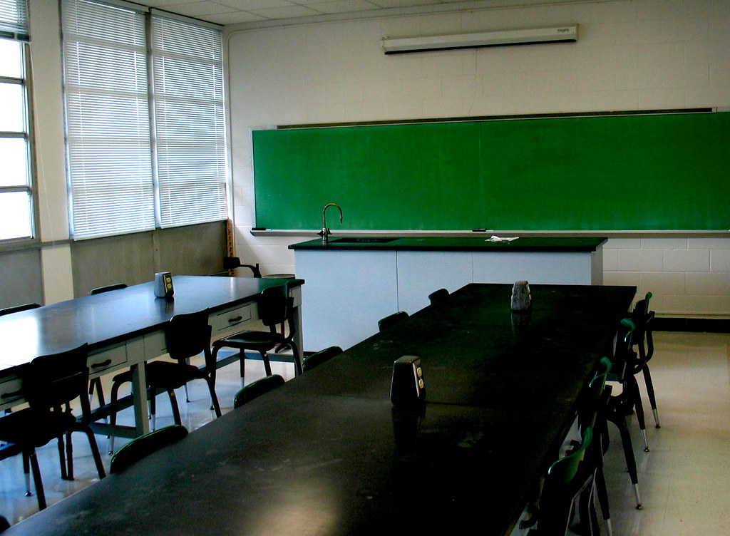 UF McCarty Classroom Black Table Green Chalkboard Chairs Flickr