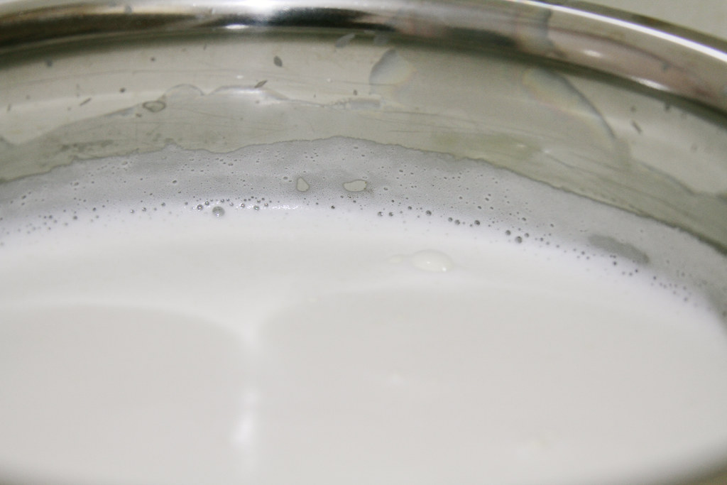Foaming milk Heat the milk until it boils. It will start t… Flickr