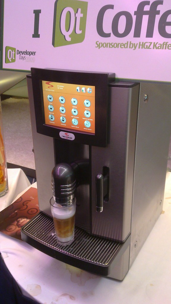 Qt Coffee machine Qt coffee machine during Qt developer da… Flickr