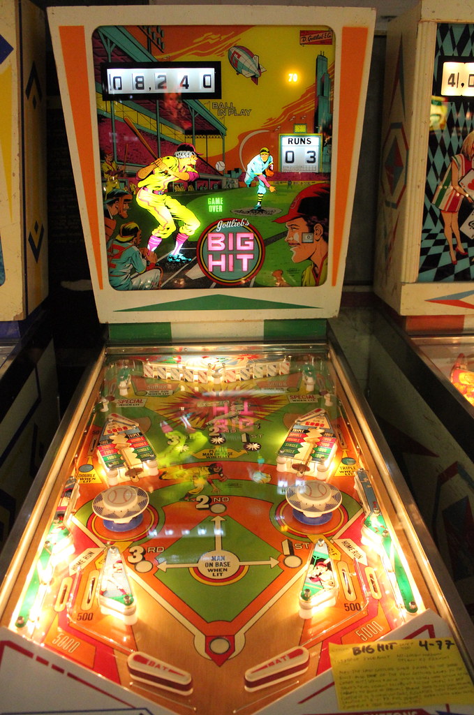 A GREAT BaseballThemed Pinball Game Big Hit, Made In 197… Flickr