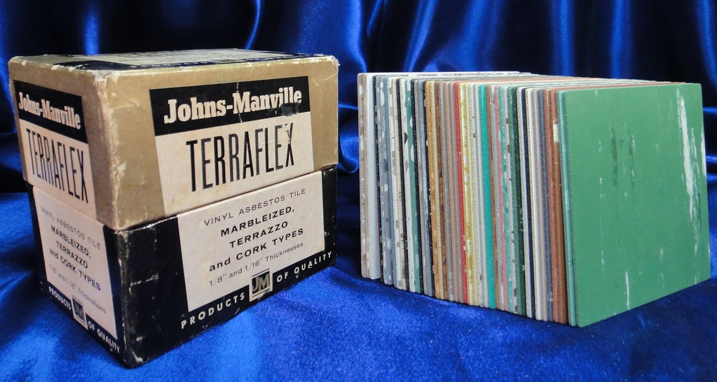 1959 JohnsManville Asbestos Floor Tile Sample Variety Set… Flickr